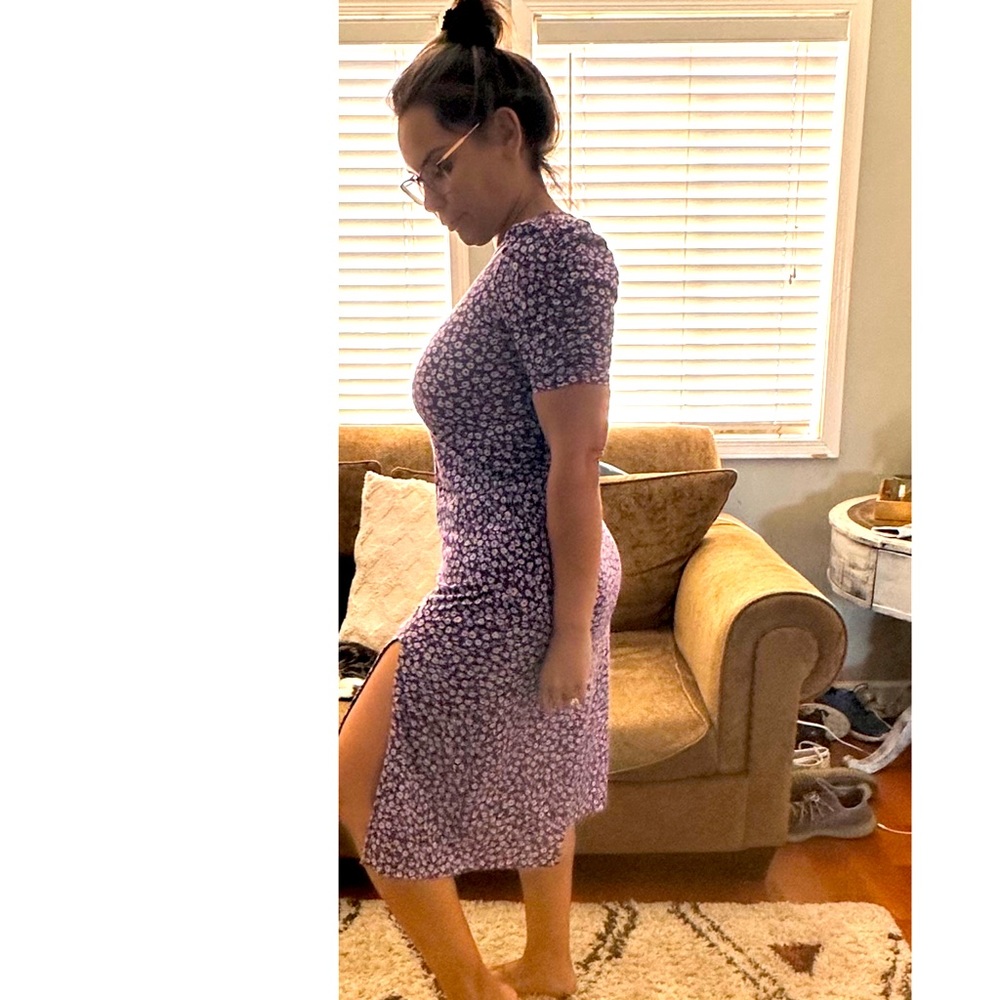 Dress with slit